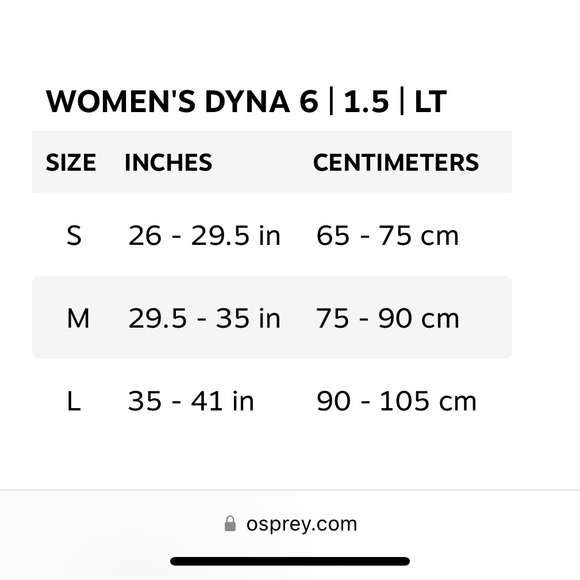 Last Chance! Osprey Dyna 1.5 with reservoir cascade blue Womens small only - Picture 9 of 9